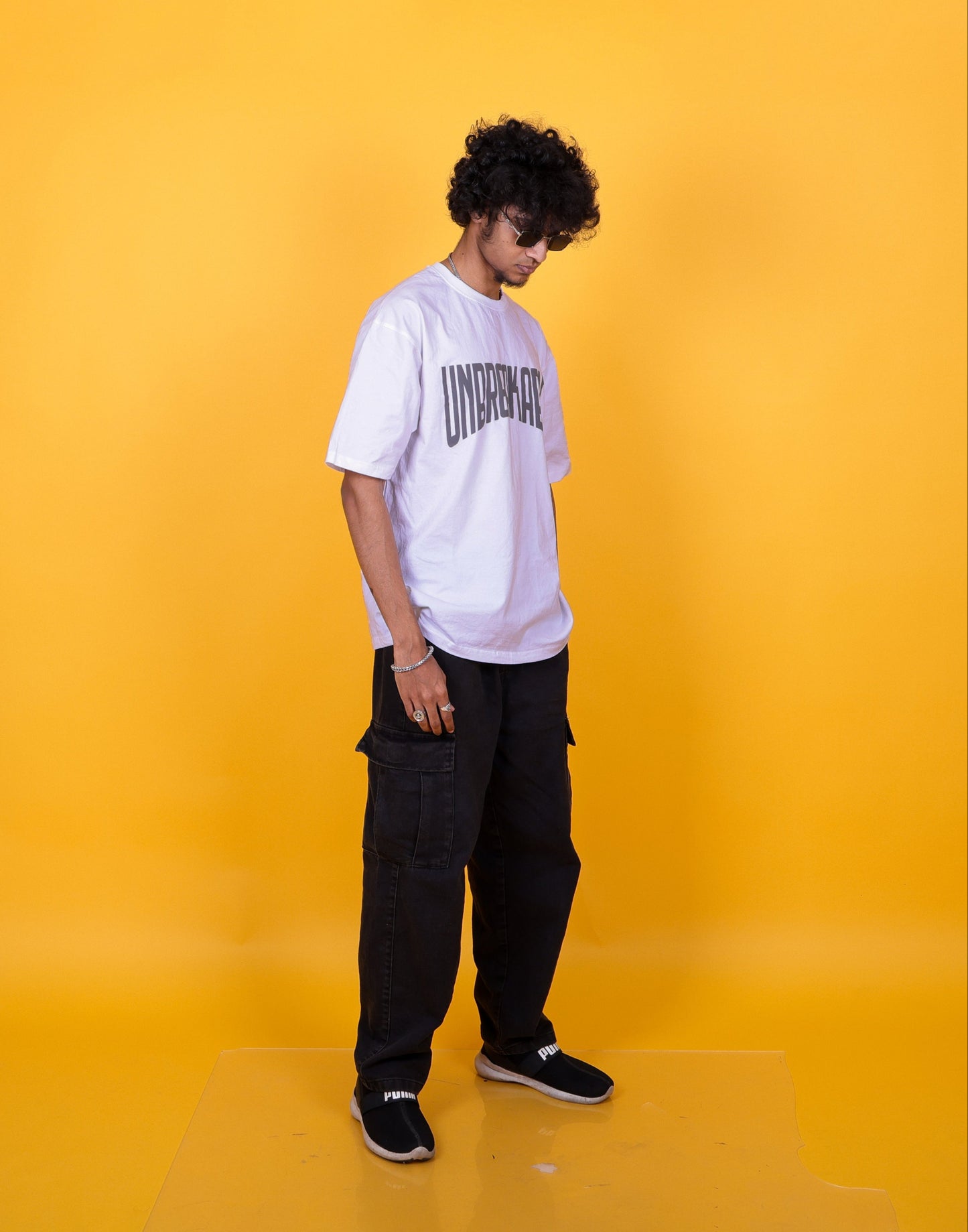 UNBREAKABLE TYPO PUFF PRINT OVERSIZED TSHIRT
